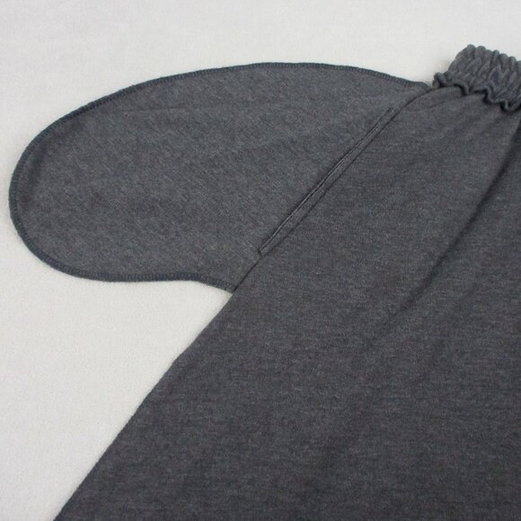 Flared Grey Midi Skirt Pockets Long Full Swing Size M Units Vintage 1980 - Picture 7 of 11